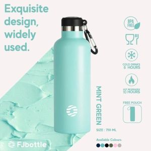 Buyeh-Store Botol Minum Tumbler Olahraga Stainless Steel 750ML Dengan Gantungan