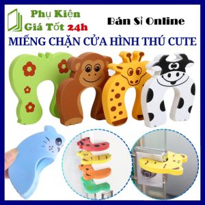 Miếng Xốp Chặn Cửa Chống Va Đập Hình Thú Dễ Thương Không Đục Khoan Không Làm Hỏng Tường - Miếng Chặn Cửa Nhiều Hình / Miếng Xốp Cài Chặn Cửa Chống Kẹp/Kẹt Tay Bé