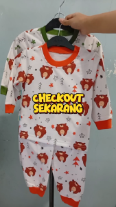 Setelan Piyama Bayi Baju Bayi Lengan Panjang Motif karakter Baby Anak Usia3-15 Bulan LAZKIDS FASHION