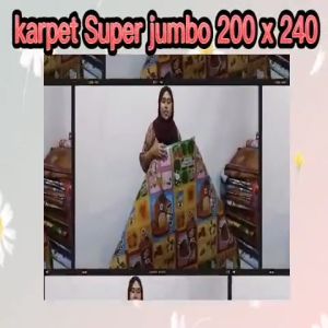 Karpet plastik lantai 200x240 /Karpet lantai tebal super jumbo 200x240cm/ tikar lantai 200 x 200 /tikar jumbo murah /termurah