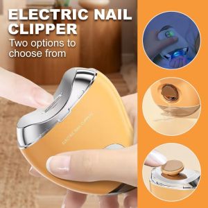 Electric Nail Clipper Grinding Automatic Nail Polishing Clipper Portable Automatic Nail Grinder Manicure Nail Trimmer For Adult