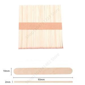 50pcs Natural Wooden Ice Cream Popsicle Sticks Wood Stick Ice Cream Spoon Hand Art DIY Ice Cream Ice Cube Lollipop Cake Tools