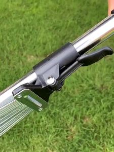 คราดหญ้า 15ฟัน คราดถาก คราดเหล็ก ปรับระดับ พร้อมด้าม สเตนเลสสตีลคุณภาพสูง แข็งแรง ผู้ใช้: ผู้ชายและผู้ชายช่วยความรู้สึกหนึ่งในการเงินจริง