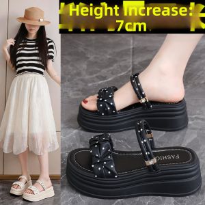 DINGMUYI | Fashionable 2-way Thin-showing Beach Sandals 7CM