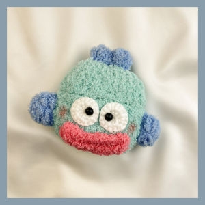 เคส AirPods รุ่นที่ 1 2 3 4 ป้องกันแบบนุ่ม ทรงปากแฮมเบอร์เกอร์ ลายปลาสตอรี่ ไร้สาย Bluetooth สำหรับ Apple AirPods pro