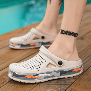 Slippers for men in summer wearing breathable sandals outside the head outdoor cooldown anti slip beach straight drag