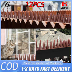 HOL Bird Spikes for Pigeons Stainless Steel Coverage Outdoor Grassland Use Fence with Pins and Base Flexible Use Bird Deterrent for Gardens