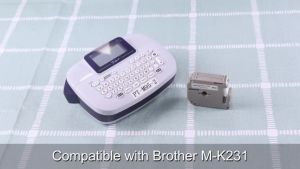 BYZ TAPE MK231 12MM For M-K231 131 Label 12Mm Compatible Brother Mk-231 Mk231 P Touch Maker Pt-90 Pt80 Pt70 Pt65