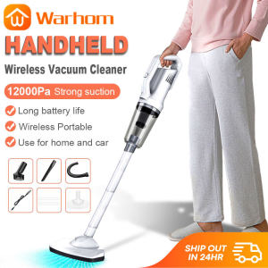 12000PA Handheld Cordless Vacuum Cleaner Stick Vacuum Cleaners Wet Dry Vacumn Cleaner Wireless Rechargeable Portable Vacuum High Suction Wireless Vacuum Vakum Cleanner for Home/Car