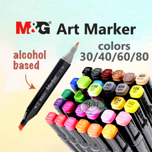 Dual Tip 30406080 Colors Alcohol Marker Drawing Set for Sketching Art Manga Architecture Beginner Student School
