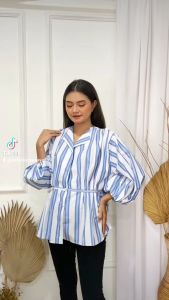 QWFASHION1-YV 3120-KEMEJA WANITA JUMBO TERBARU-ATASAN WANITA KEKINIAN-BAJU ATASAN WANITA