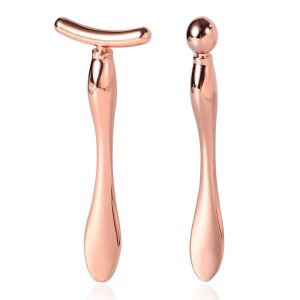 Dụng Cụ Massage Mặt Bằng Kim Loại Dụng Cụ Thoa Kem Chống Nhăn Vùng Mắt Thanh Làm Đẹp Dụng Cụ Trộn Mặt Nạ Kẽm Thìa Trộn Cho Massage Mắt Và Giảm Bọng Mắt