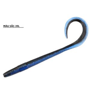 Mồi Câu Mềm Hình Sâu Đất Rosewood Long Curl Tail 8 10 Hai Màu Chất Liệu Silicon Dành Cho Cá Vược Cá Chó Cá Hồi