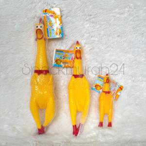 Mainan Anak Ayam Teriak Screaming Chicken JUMBO ukuran 35 CM 28CM dan 16 CM