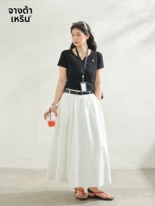 ZHANGDAREN | Bộ Đồ Công Sở Mùa Hè Dành Cho Người Béo với Áo Blouse và Chân Váy
