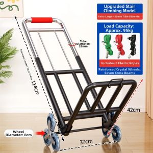 SIVASS | Stair Climbing Folding Portable Shopping Delivery Hand Trolley