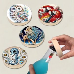 1pc Flower Bottle Opener DIY Diamond Painting Art Set