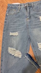 FAME Labelle - 1001 Jeans Ripped Celana Panjang Wanita Skinny Highwaist Boyfriend Premium