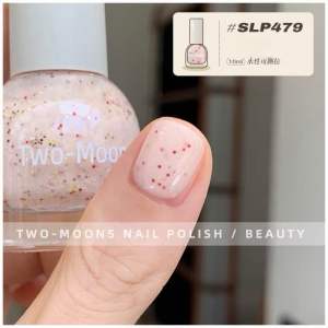 【MTS】Two Moons Glitter Sequins WaterBased Peelable Non Toxic Nail Polish