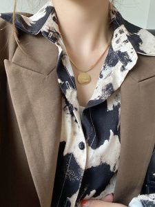 Spring Long Sleeve Leopard Print Chiffon Blouse: A Guide to Women's Loose Design Gradient Shirt Thin Korean Style Commute Fashion