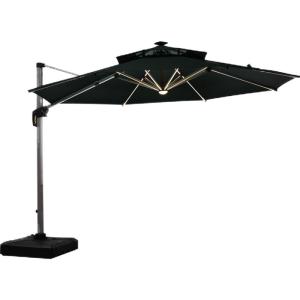 ST MIRREN | Solar LED Large Outdoor Umbrella with Light