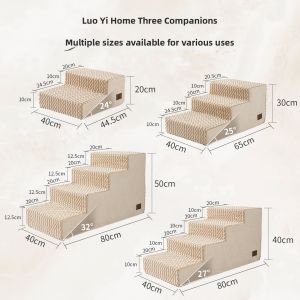 LORiCA | Pet Stair Steps for Dogs and Cats Bed Climbing Ladder