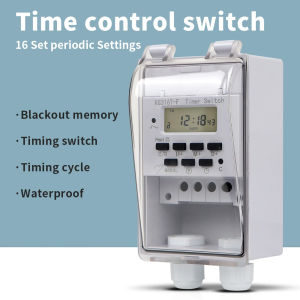 220V 30A Digital Timer Switch Relay 168 Hours Weekly 7 Days Programmable Timer Controller
