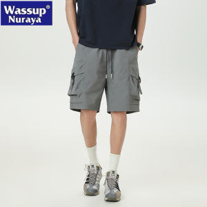 Quần Short Công Sở Nam Mùa Hè WASSUP NURAYA Quần Dài Năm Điểm Phong Cách Mỹ Cổ Điển Quần Dài Thể Thao Năng Động Cho Thanh Thiếu Niên
