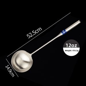 New Stainless Steel Long Handle Cooking Spoon