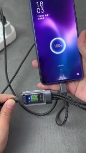 ( RẺ ) Cáp Sạc Nhanh 3 Trong 1 Dây Sạc Bọc Dù 100W Tích Hợp 3 Cổng Micro Usb Type C Phù Hợp Với Các Dòng Máy Iphone và Android