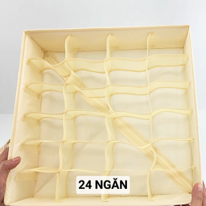 Hộp Vải Đựng Đồ Lót Gấp Gọn Chia Ngăn Tinh Tế Khung Nhựa Không Mùi