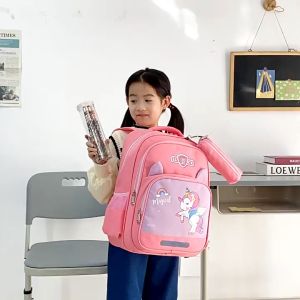 [LỚP 2-LỚP 7] Cặp Đi Học Ba Lô Hoạt Hình Bé Trai Gái Dễ Thương Mẫu Mới 2023 ba lô cho học sinh tiểu trung học hình động vật dễ thương có tặng kèm bóp đựng bút