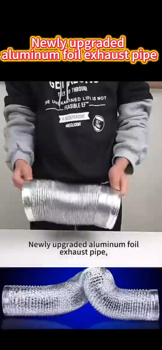 【24-h shipping】 Range Hood Hose Aluminum Foil Retractable Ventilation Duct hose Replacement Part