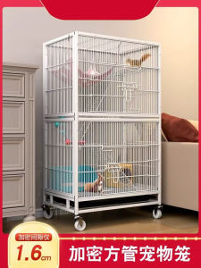 Large Three-Story Guinea Pig Cage Pet Squirrel Fox Cage Villa Style Cage for Budgerigar And Other Small Pets Iron Wire Body