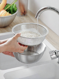 onlycook | 304 Stainless Steel Food Grade Vegetable Washing Rice Washing Basket