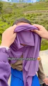 Kerudung Anak Jersey Usia 5-10 Tahun Hijab Segi Tiga Insan Jersey