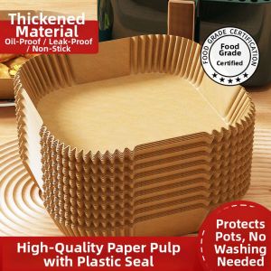 Oven Grease Absorbing Non-stick Baking Paper For Air Fryer Square