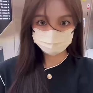 แมสหน้าเรียว 3D หน้ากากลายการ์ตูน สีพาสเทล สไตล์เกาหลี หน้ากากผู้ใหญ่ 3ช้น พร้อมส่ง