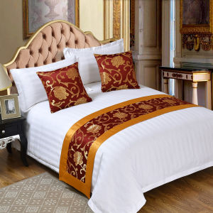 Five Star Hotel Bedding European Simple Modern Bedspread Flag Celebration Decoration Bed Tail Towel Rush Sale High Quality Linen Blend