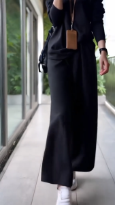 Set 3 in 1 Madina Womens Suit (Blouse+ Pants+ FREE BLACK SHAWL) Material Cey Italian Cotton Ironless READY STOCK BY RUBABA