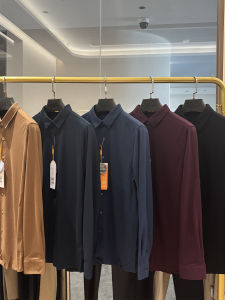 เสื้อเชิ้ตแขนยาวผ้าฟาราฟล้าหนาแบบลำลองสำหรับฤดูใบไม้ร่วงและฤดูหนาว ทรงหลวม ผ้าฝ้ายผสมโพลีเอสเตอร์ ระบายอากาศได้ดี สำหรับผู้ชาย