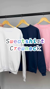 CREWNECK POLOS Basic / SWEATSHIRT POLOS DASAR / BAJU POLOS WANITA PRIA / CREWNECK BASIC / SWEATER CREWNECK MURAH NYAMAN