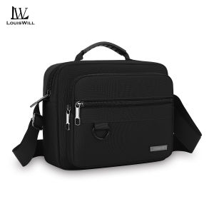 LouisWill Fashion Shoulder Bag Business Laptop Bag Waterproof Messenger Bag Portable Travel Bag Large Capacity Handbag Cross Body Bag Lightweight Casual Bag Leisure Sport Street Bag