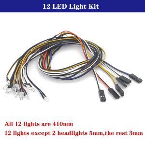 DUMBORC FZD Simulation Light Controller 12 Led Lights System Kit for 1/8 1/10 RC Car Drift Truck SCX10 TAMIYA CC01 4WD Axial