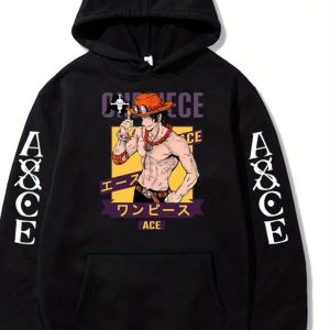 Bandai | Autumn And Winter Trendy New 1pc 1pc Ace Anime Printed Hoodie