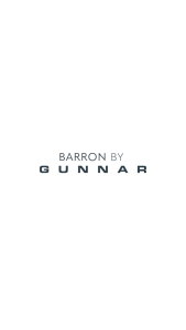 GUNNAR Barron Gaming Glasses Anti Blue Light – Lightweight Stainless Steel Frame Double Bridge Stylish Rectangular Design for Eye Protection