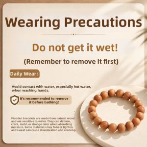 HONGLIANGYUAN | Natural Wild Peach Wood Bracelet