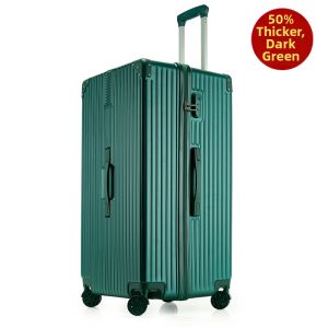 ZIYINGCHA | Large Vintage Luggage Lockable