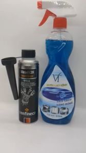CHAI XỊT KÍNH VT 800ml VÀ CHAI LÀM SẠCH KIM PHUN BUỒNG ĐỐT XE MÁY DẦU HIỆU SENFINECO 9916 300ml (VT Glass Cleaner 800ml and Senfineco 9916 CDI System Cleaner 300ml)