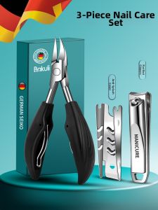 BAKULI | Extra Sharp Storkbill Nail Clipper Stainless Steel For Thick and Ingrown Nails